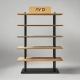 Gondola Shelving With Wooden Shelves