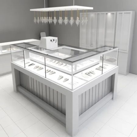 custom mall kiosk for jewelry display