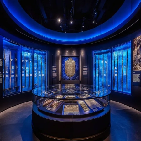 Glass Museum Showcases Wall Unit