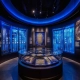 Glass Museum Showcases Wall Unit