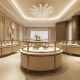 latest jewellery showroom interior design display showcase