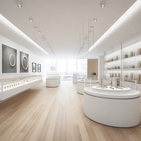 Modern jewelry store displays design USA