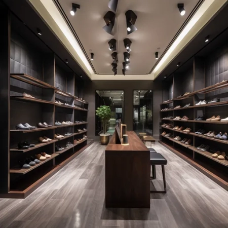 Shoe Store Design With Store Display Fixtures