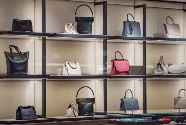 Luxury bag display cabinet for boutiques