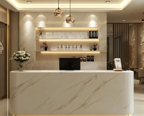 modern reception desk design