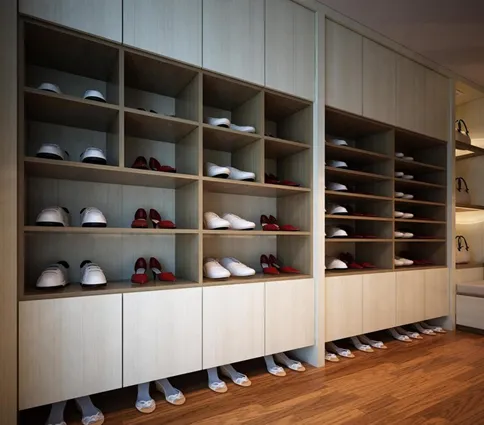 Retail shoe shop interior design